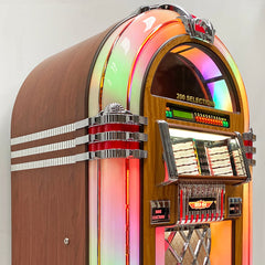 Rock-Ola Authentic Bubbler Vinyl 45 Jukebox Walnut